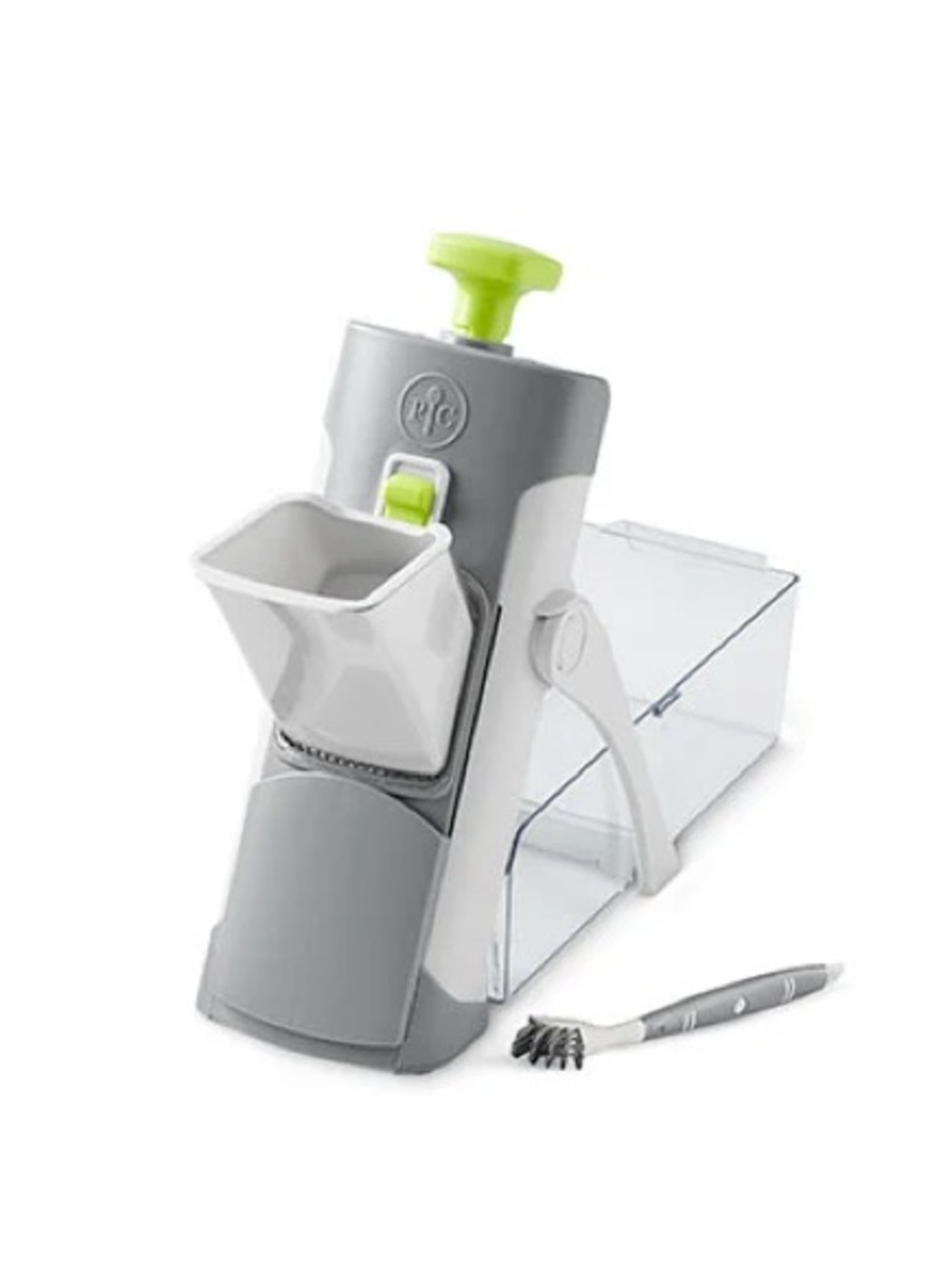 Pampered Chef Rapid Prep Spiral Slicer & Mandoline - Lime Green and Gray - Picture 2 of 5